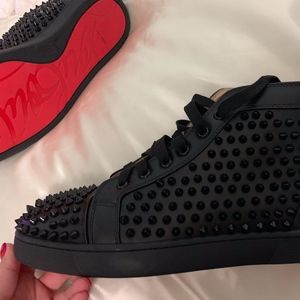 Christian Louboutin High Top Spiked Sneakers